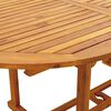 vidaXL Set de comedor de jard&iacute;n 7 pzas tela madera maciza blanco crema