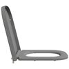 vidaXL Asiento de WC Gris 44,5 x 35 x 3,6 cm Duroplast