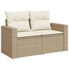 vidaXL Set de sof&aacute;s de jard&iacute;n 11pzas con cojines rat&aacute;n sint&eacute;tico beige