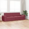 vidaXL Sof&aacute; cama 200cm Rojo vino tela