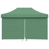 vidaXL Tienda de fiesta plegable Pop-Up con 4 paredes laterales verde