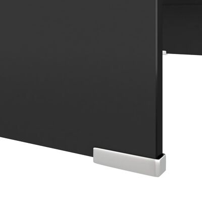 Soporte para TV/Elevador monitor cristal blanco 70x30x13 cm