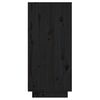 vidaXL Mesa consola de madera maciza de pino negro 60x34x75 cm