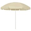 vidaXL Sombrilla de playa amarillo arena 240 cm