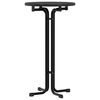 vidaXL Mesa de bar madera ingenier&iacute;a y acero negro &Oslash;60x110 cm