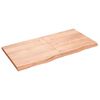 vidaXL Estante pared madera roble tratada marr&oacute;n claro 120x60x(2-4) cm