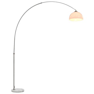 vidaXL Lámpara de arco 60 W plateado E27 200 cm