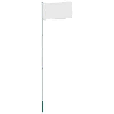vidaXL Asta de bandera telescópica de aluminio 6 m