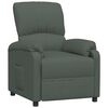 vidaXL Sill&oacute;n reclinable de tela gris oscuro