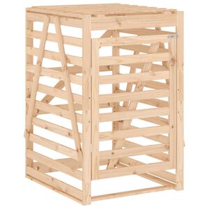vidaXL Cobertizo para cubos de basura madera maciza pino 84x90x128,5cm