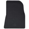 vidaXL Alfombrilla de Coche 4 pcs Negro Goma