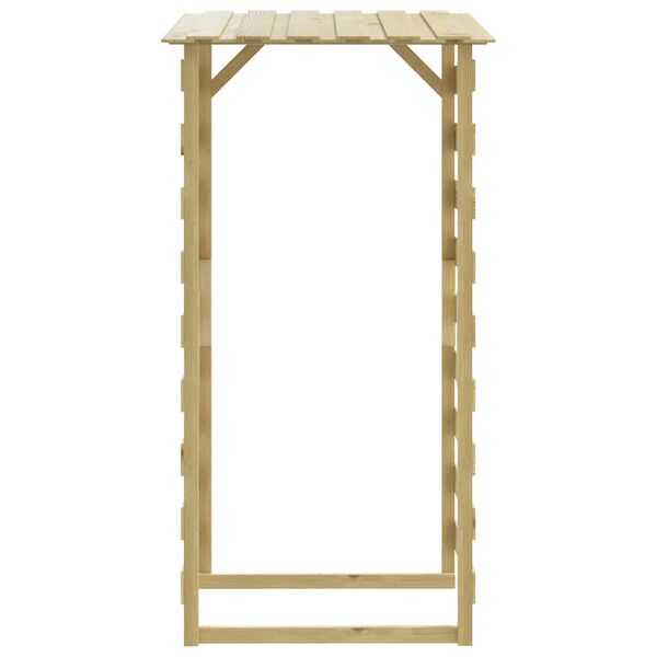 vidaXL P&eacute;rgola con techo madera de pino impregnada 100x90x200 cm