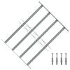 vidaXL Reja de seguridad ajustable ventana con 4 barras 500-650 mm