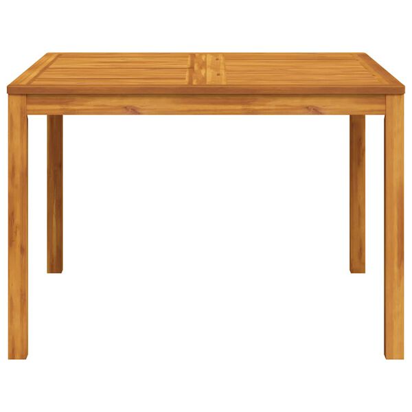 vidaXL Mesa de comedor de jard&iacute;n madera maciza de acacia 110x110x75 cm