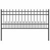 vidaXL Cerca con Anillo de Pinchos HORST 200 x 130 cm Negro