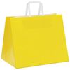 vidaXL Bolsas de papel con asas 250 uds amarillas 32x22x24 cm