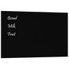 vidaXL Pizarra magn&eacute;tica de pared vidrio templado negro 80x50 cm