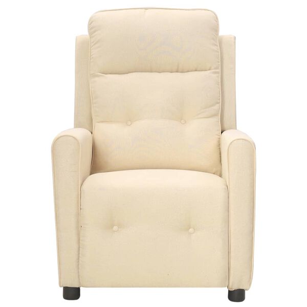 vidaXL Sill&oacute;n elevable tela crema