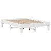 vidaXL Estructura de cama sin colch&oacute;n madera de pino blanca 150x200 cm