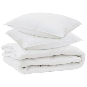 vidaXL Edred&oacute;n de todas las estaciones con almohada 3 pcs Microfibra