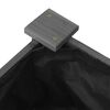 vidaXL Jardinera arriate con forro madera abeto gris 240x60x25 cm