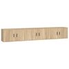 vidaXL Muebles para TV de pared 3 uds roble Sonoma 80x34,5x40 cm