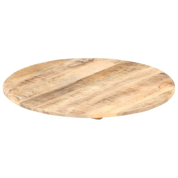 vidaXL Superficie de mesa redonda madera maciza de mango 15-16 mm 60cm
