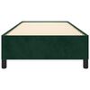 vidaXL Estructura de cama sin colch&oacute;n terciopelo verde oscuro 80x200cm