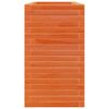 vidaXL Jardinera madera maciza de pino marr&oacute;n cera 110x40x68,5 cm