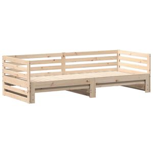 vidaXL Sof&aacute; cama con cama nido sin colch&oacute;n 80x200 cm