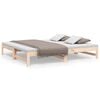 vidaXL Sof&aacute; cama extra&iacute;ble madera maciza de pino 90x190 cm