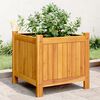 vidaXL Jardinera con forro madera maciza de acacia 42x42x40 cm