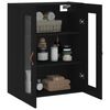 vidaXL Armario de pared negro 69,5x34x90 cm