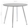 vidaXL Juego de comedor 5 piezas cuero sint&eacute;tico gris oscuro