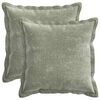 vidaXL Funda de almohada 2 uds. HOUTEN Verde 30 x 30 cm Tela Chenille