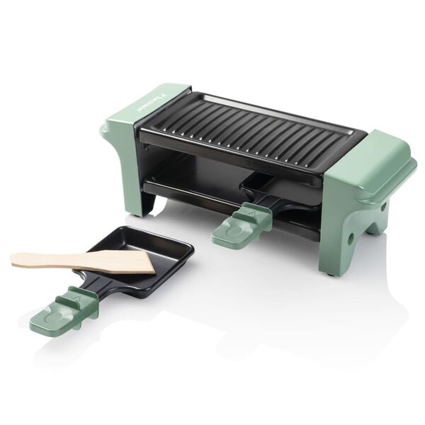 Bestron Parrilla raclette AGR102G negro y verde 350 W