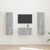 vidaXL Conjunto de mueble de TV 5 pcs Gris Sonoma Madera de ingenier&iacute;a