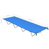 vidaXL Cama de camping tela Oxford y acero azul 180x60x19 cm