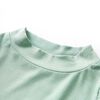 Camiseta infantil manga larga cuello alto color menta oscuro 104