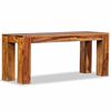 vidaXL Banco de madera maciza de acacia 110x35x45 cm