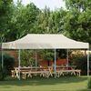 vidaXL Carpa de Fiesta Crema 291 x 580 x 315 cm Tela Oxford