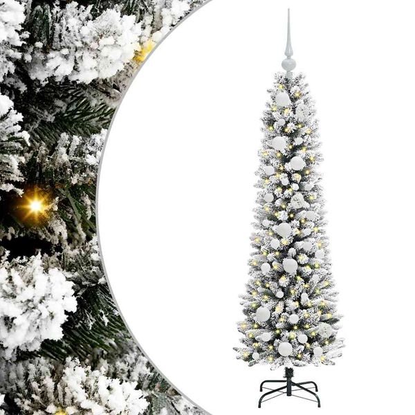 vidaXL Árbol de Navidad artificial con 150 LED verde y 120 cm