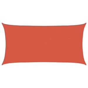 vidaXL Toldo de vela HDPE terracota 160 g/m&sup2; 4x7 m