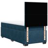 vidaXL Cama box spring con colch&oacute;n terciopelo azul oscuro 80x200 cm