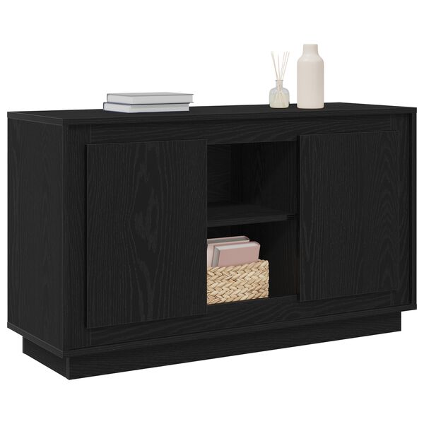 vidaXL Vitrina Roble Negro 102 x 35 x 60 cm Madera contrachapada