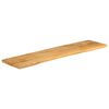 vidaXL Tablero de mesa borde natural madera maciza mango 160x40x2,5 cm