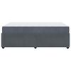 vidaXL Estructura de cama con colch&oacute;n Gris oscuro 120 x 190 cm tela