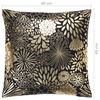 vidaXL Cojines estampado met&aacute;lico 2 uds algod&oacute;n negro y dorado 40x40cm