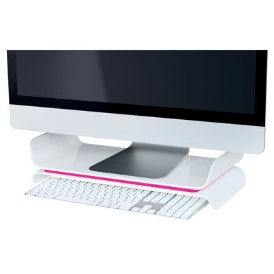 Leitz Soporte ajustable para monitor Ergo WOW rosa y blanco