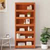 vidaXL Librer&iacute;a Marr&oacute;n cera 80 x 35 x 183 cm Madera de pino macizo
